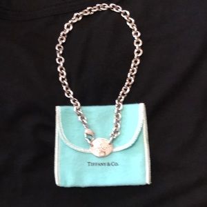 Tiffany and Co choker silver necklace